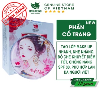 Phấn tươi - Phấn cổ trang Angle Skin Linh Hương, tạo lớp make up nhẹ nhàng, chống nắng chống tia UVA, UVB