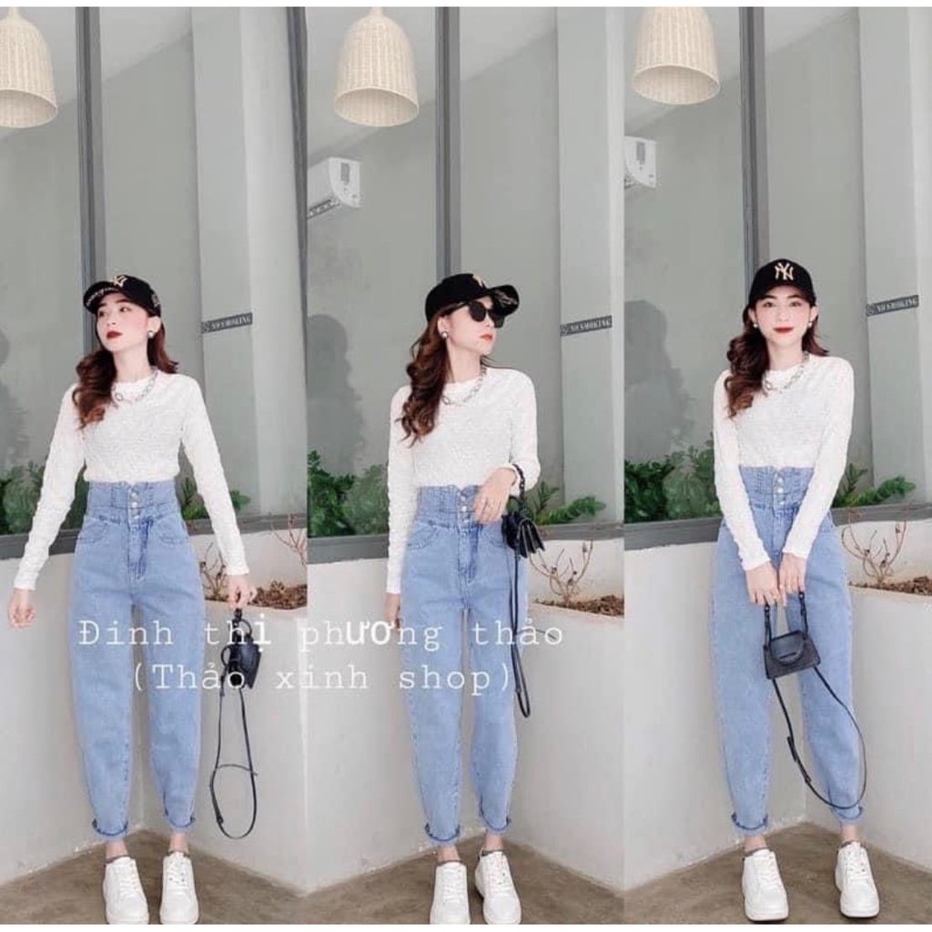 [Mã WASTUP24 giảm 10K đơn 50K] Quần baggy jeans hoa cúc dáng dài vải bò denim dày dặn đủ màu đủ size