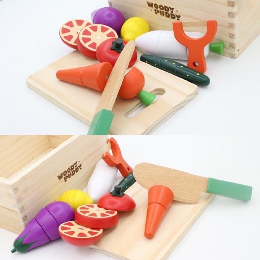 Đồ chơi cắt hoa quả gỗ MUSHROOM cho bé