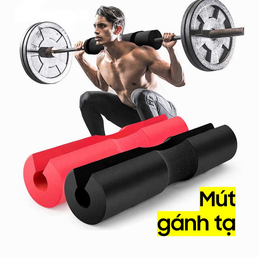 (Tặng kèm 2 dây đai cố định) Đệm Lót Mút Xốp Hỗ Trợ Gánh Tạ Squat, Đệm gánh tạ Valeo