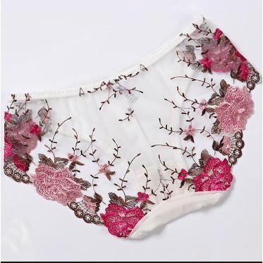 [Hàng Cao Cấp] Quần Lót Ren Nữ Thêu Hoa Hồng Xuyên Thấu, Gợi Cảm Khiến Nàng Mê Mẩn | BigBuy360 - bigbuy360.vn
