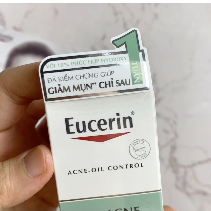 Kem Giảm Mụn và Nhờn Eucerin Pro Acne A.I Clearing Treatment 40ml - Mờ Vết Thâm, Tái Tạo Da, Tinh Chất