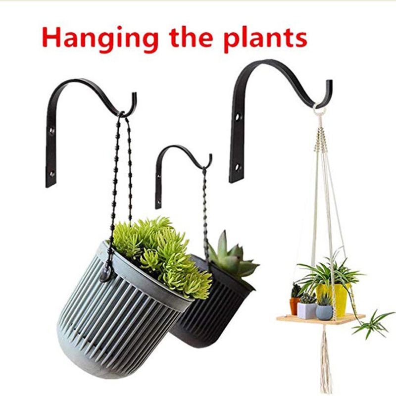 Giá Đỡ Chậu Hoa Bằng Sắt Có Móc Treo Tiện Lợi Dành Cho Hoạt Động Ngoài Trời