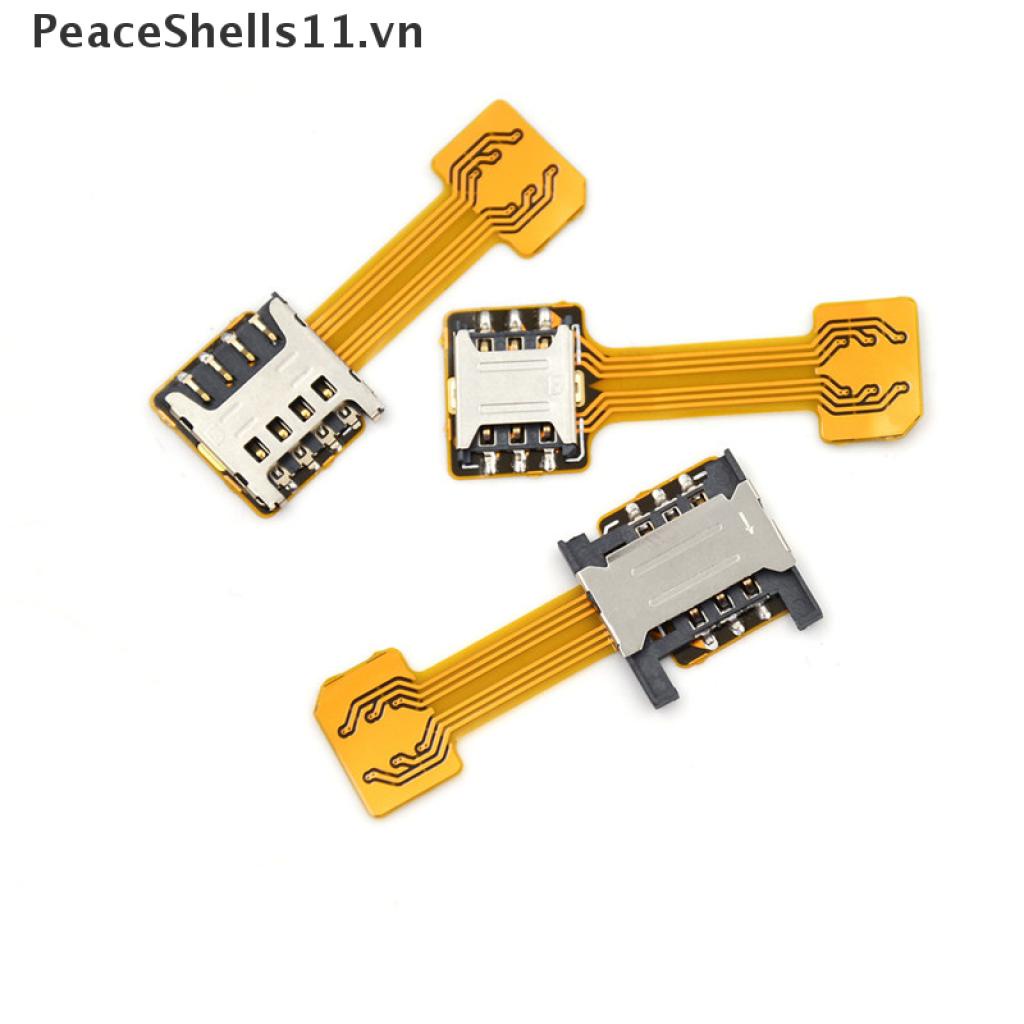 Bộ Chuyển Đổi Thẻ SIM Nano Micro Kép Mở Rộng SD Slot Android PeaceShells11