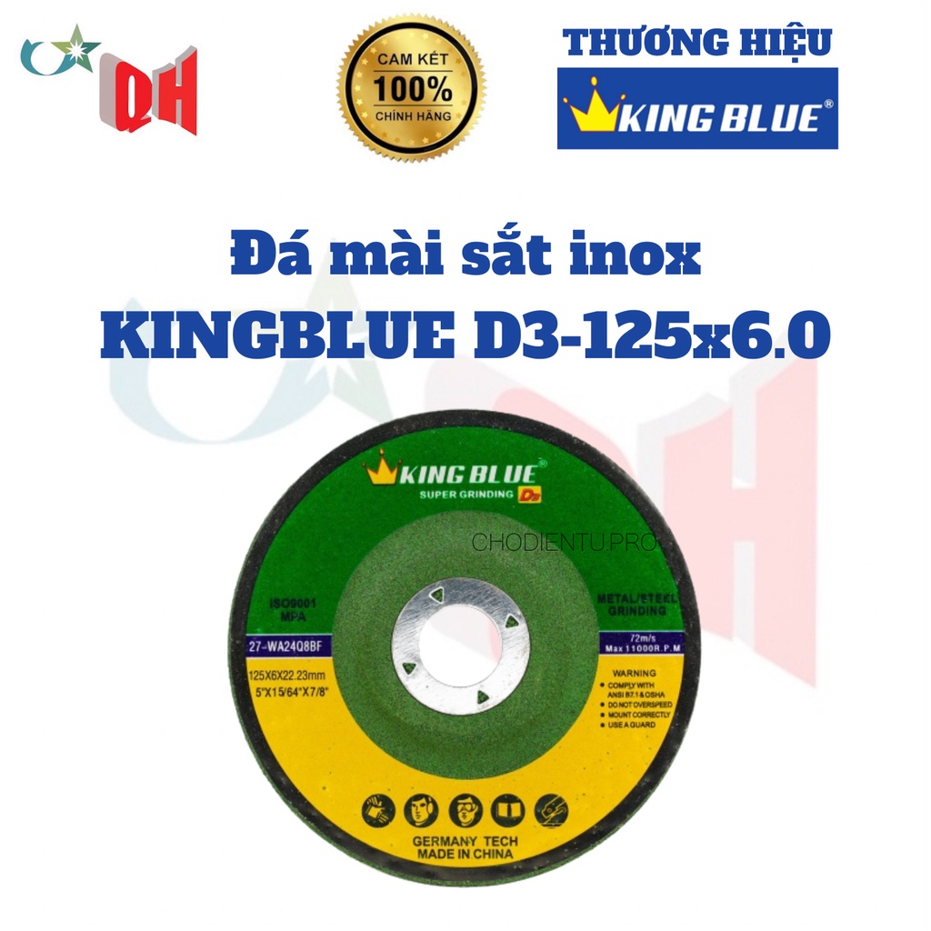 Đá Mài Sắt Inox KINGBLUE D3-100x6.0 - HÀNG CHÍNH HÃNG