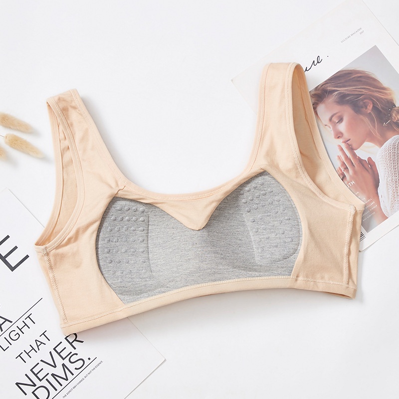 Áo Ngực Không Gọng Nữ Sinh Mút Vừa Phải Cotton Mềm Mại Thấm Hút Mồ Hôi