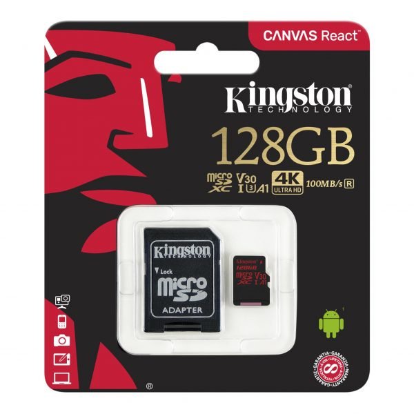 Thẻ nhớ Kingston Micro có các dung lượng 32g, 64g, 128g, 256g chuyên dụng cho camera wifi chuẩn nét HD