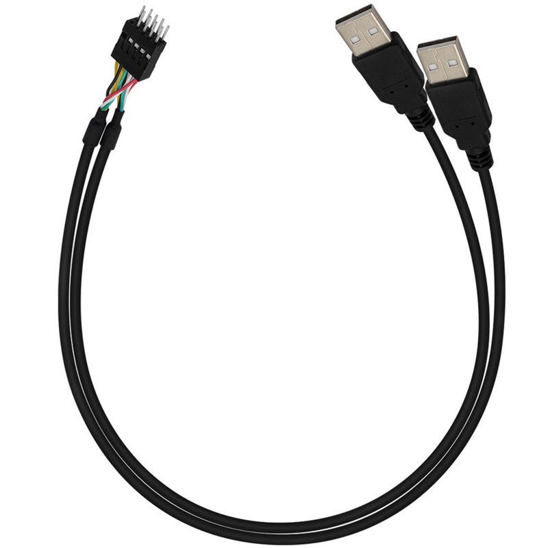 Cáp Chuyển Đổi USB-A Sang Bo Mạch Chủ 9Pin Du Pont USB 50cm / 19.7in Chuyên Dụng Cho Máy Tính