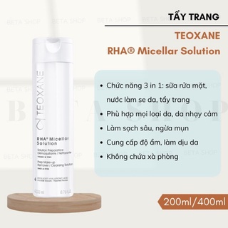 Nước Tẩy trang Teoxane RHA Micellar Solution 400ml [ Chính Hãng ]