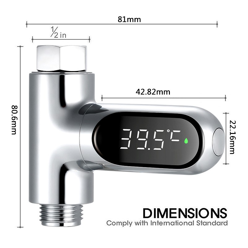 Đồng Hồ Đo Nhiệt Độ Nước Tắm Có Đèn Led Hiển Thị Nhiệt Độ Nước Tắm Cho Bé