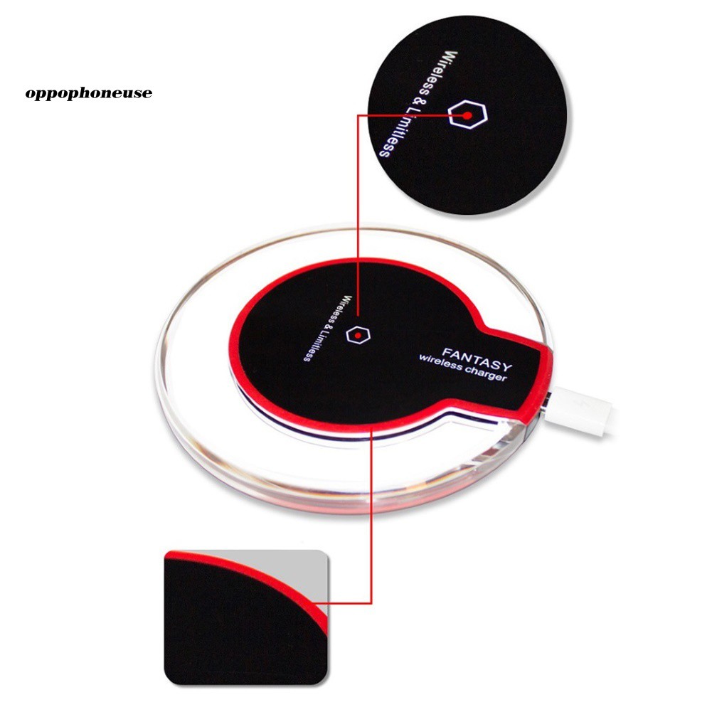 【OPHE】Qi Wireless Charger Dock Stand Mobile Phone Charging Pad for iPhone Samsung