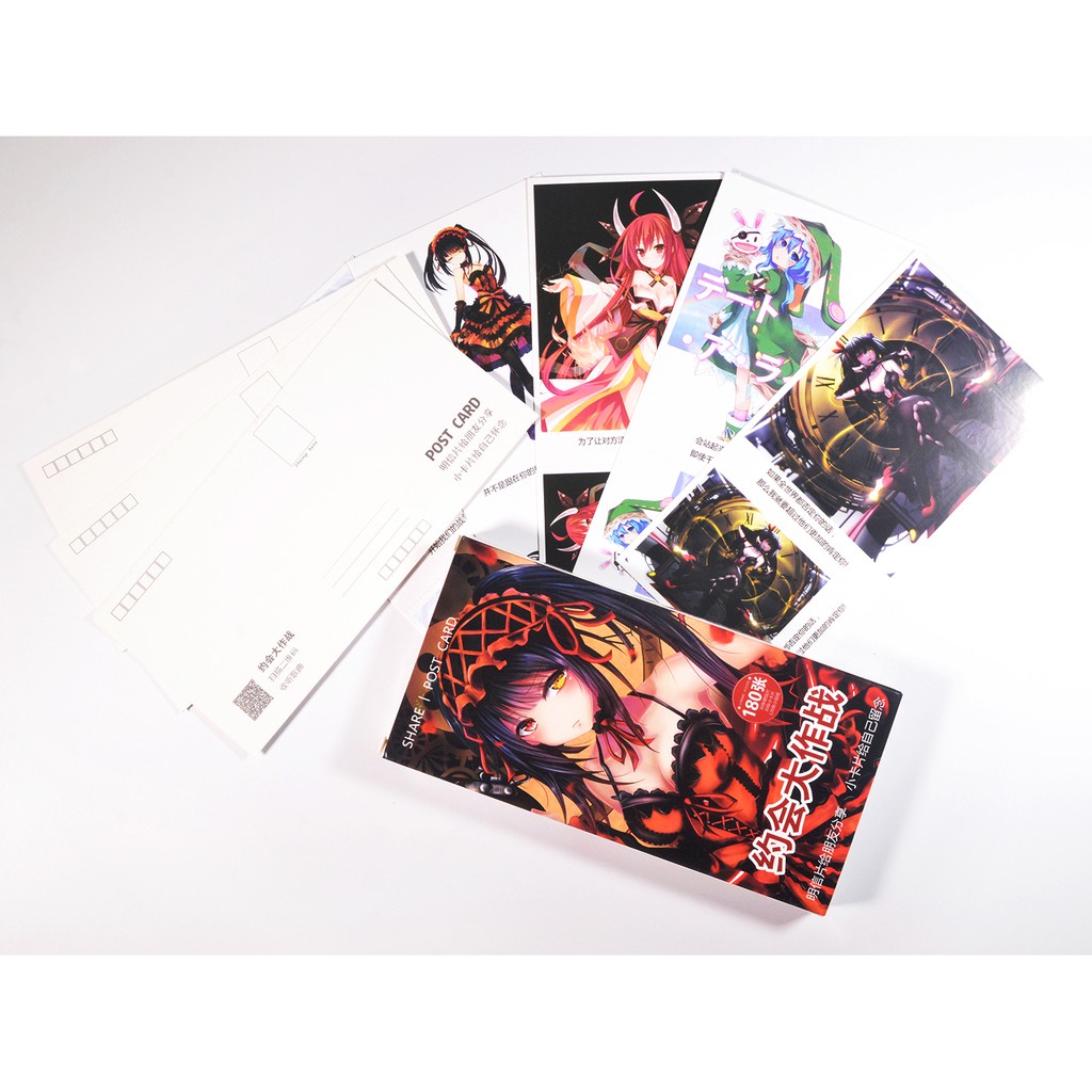 Hộp Postcard, Bưu thiếp Anime - Date a Live 19x9.5cm [AAM] [PGN22]