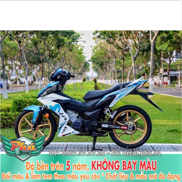 Tem rời Winner Crom Movistar Xanh phối trắng xanh -1