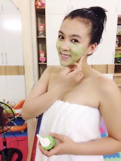 Mặt nạ tươi sữa dê trà xanh