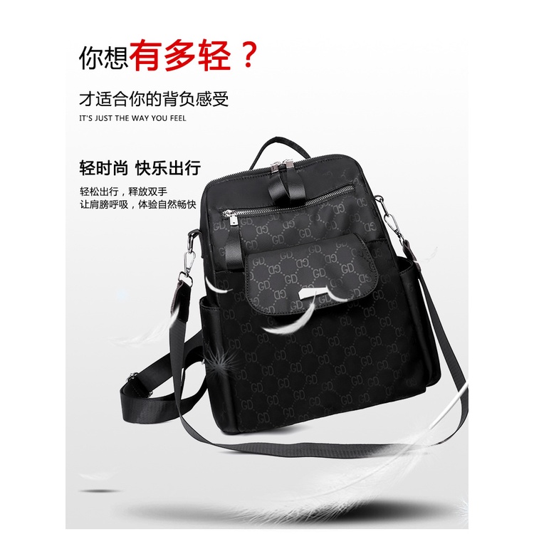 Ba Lô Vải Oxford Siêu Nhẹ Sức Chứa Lớn Thời Trang Hàn Quốc Cho Nữ