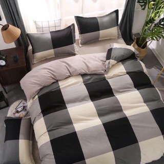 Bộ vỏ chăn ga gối Cotton Poly nhập