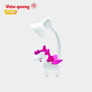 Đèn học để bàn chống cận thị, bảo vệ mắt, thị lực cho bé, Chính Hãng Điện Quang, Có sẵn bóng, Hình kì lân màu hồng, vàng