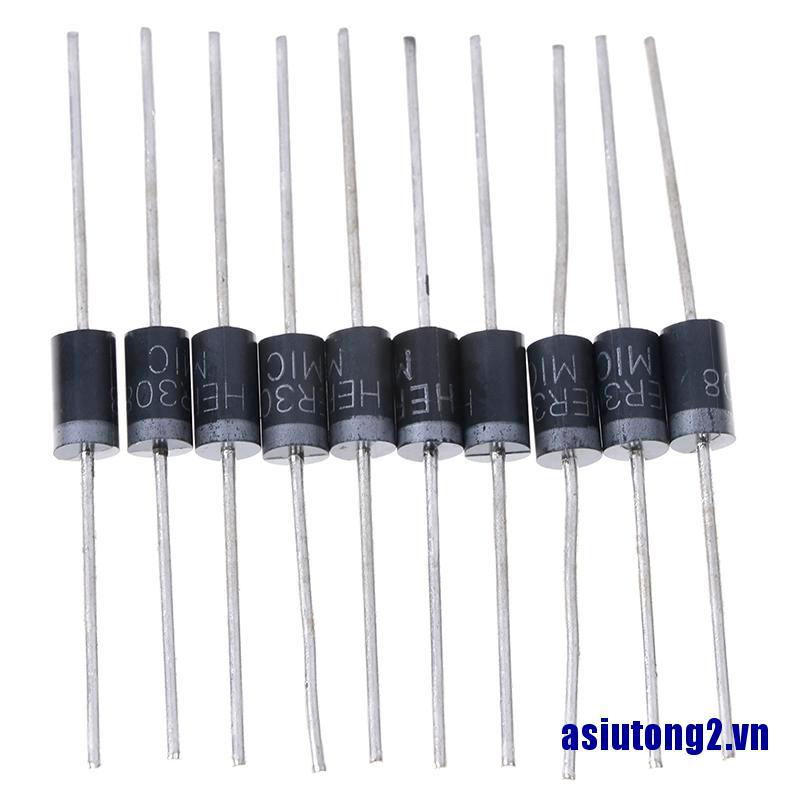 Set 10 Đi Ốt Chỉnh Lưu Her308 Her 308 3a 1000v Do-27