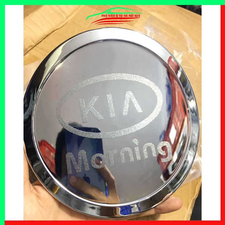 Ốp nắp xăng Morning 2012-2020 mạ crom bảo vệ chống trầy trang trí ô tô