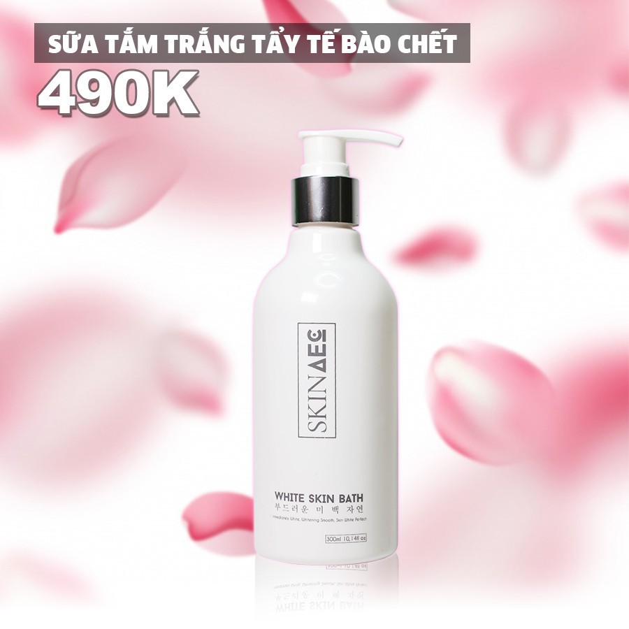 Sữa tắm Ủ kích trắng da SKIN AEC Hàn Quốc - Bật Tông sau 1 lần dùng