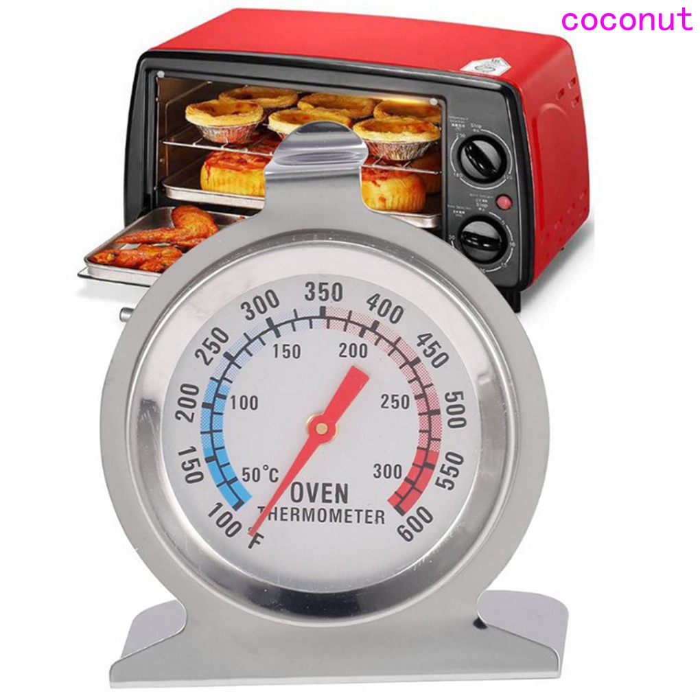 Food Meat Grill Stand Up Dial Oven Thermometer Stainless Steel Kitchen Baking Temperature Meter Tester