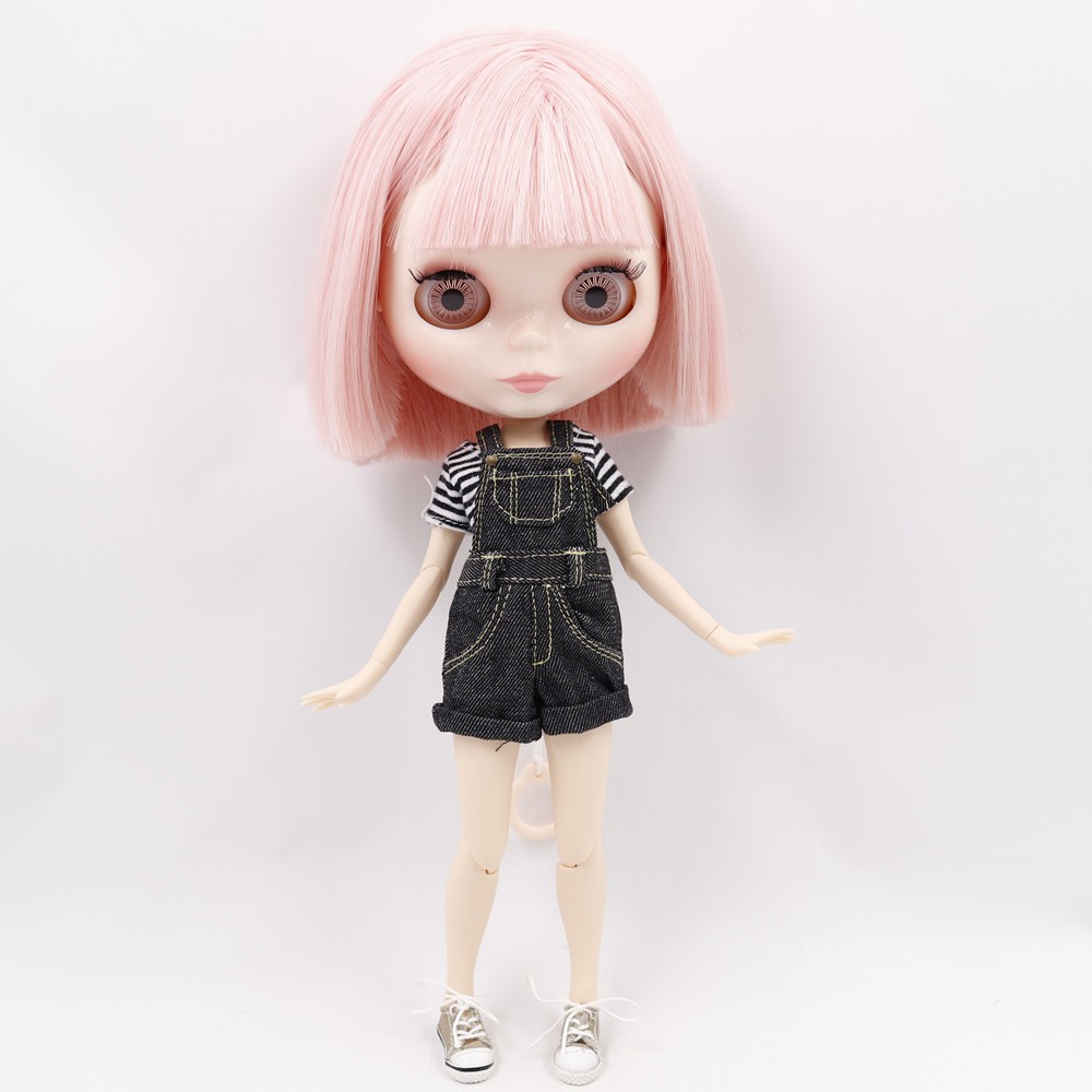 Blyth doll white skin glossy face joint body  1/6 BJD special price on sell licca toy gift