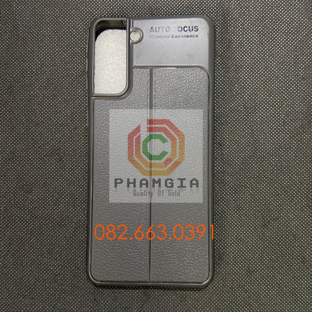 Ốp lưng Samsung S21 / S21+ (s21 plus) / S21 ultra dẻo đen vân da auto