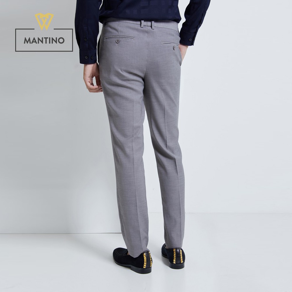 Quần Âu Màu Ghi Xước Cao Cấp QA306 - MANTINO | BigBuy360 - bigbuy360.vn