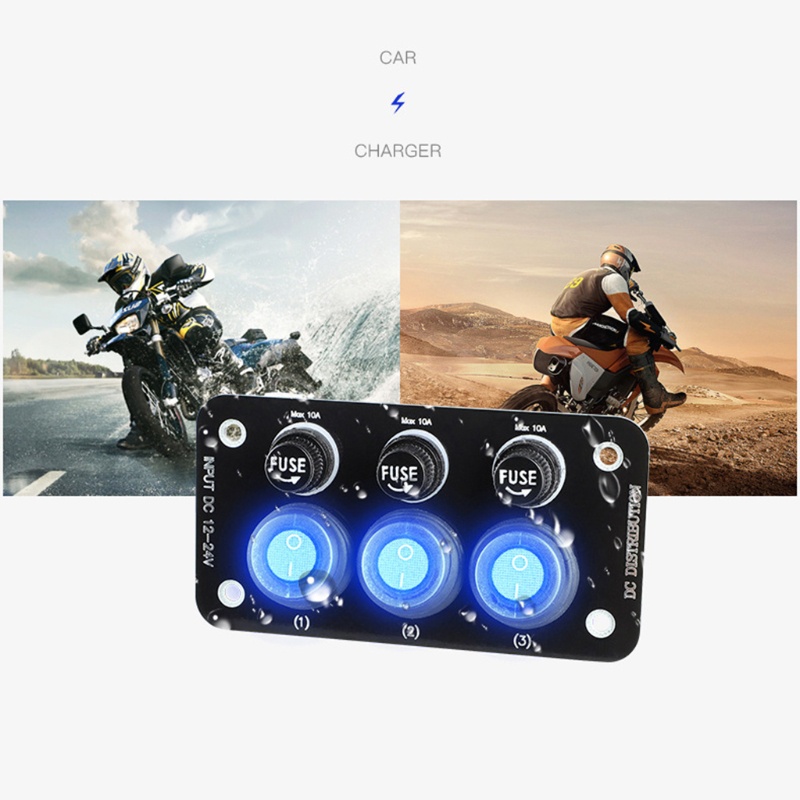 Bảng Công Tắc 12-24V 10A Chống Nước Chất Lượng Cao Cho Tàu Thuyền / Xe Hơi / Tàu Thuyền