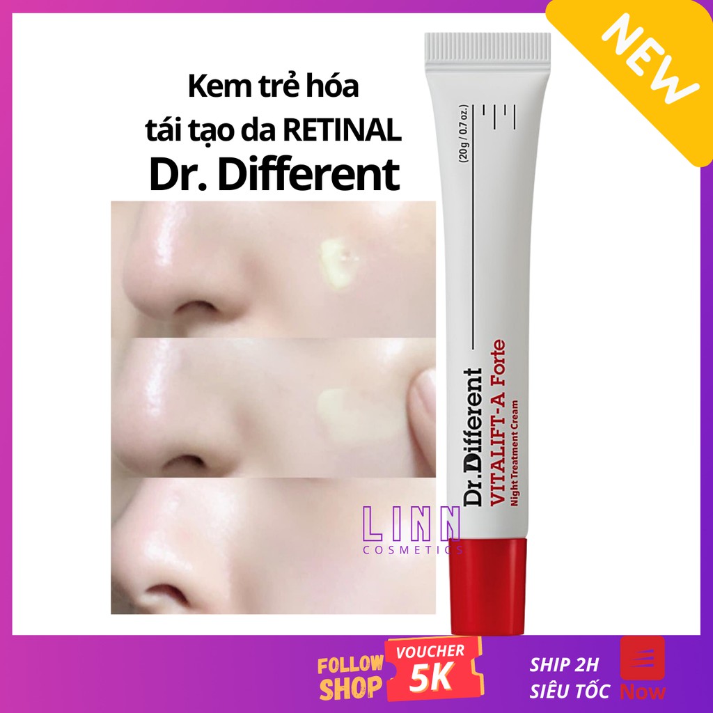 Kem dưỡng da Rentinal Dr.Different Vita A Cream (0,05%-1%) | BigBuy360 - bigbuy360.vn