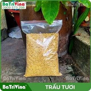 Gói 1kg trấu tươi trấu sống nguyên chất dùng trộn đất trồng rau trồng hoa, giúp cải tạo đất, giữ ẩm, cho đất tơi xốp