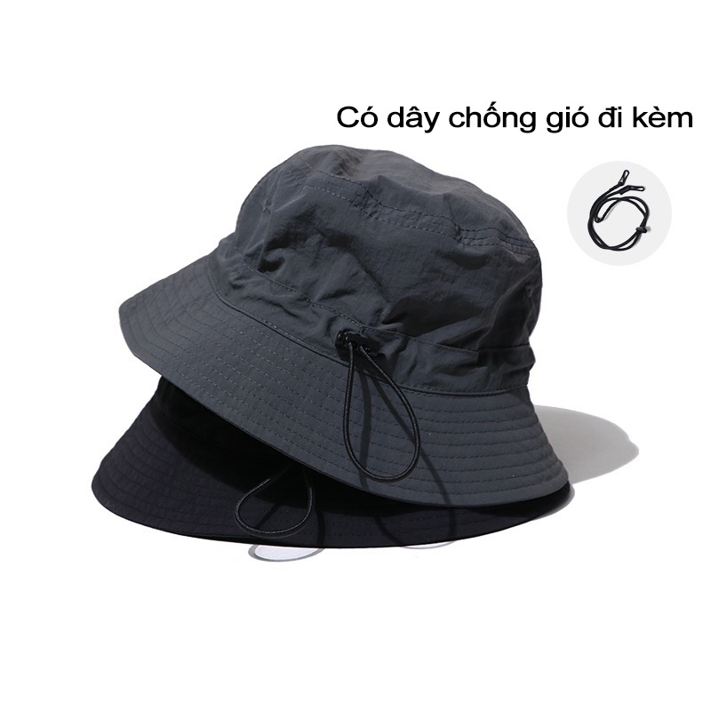 Nón Tai Bèo Dây Rút Nhanh Khô Chống Gió Mùa Hè Có Thể Gấp Gọn Cho Nam Và Nữ