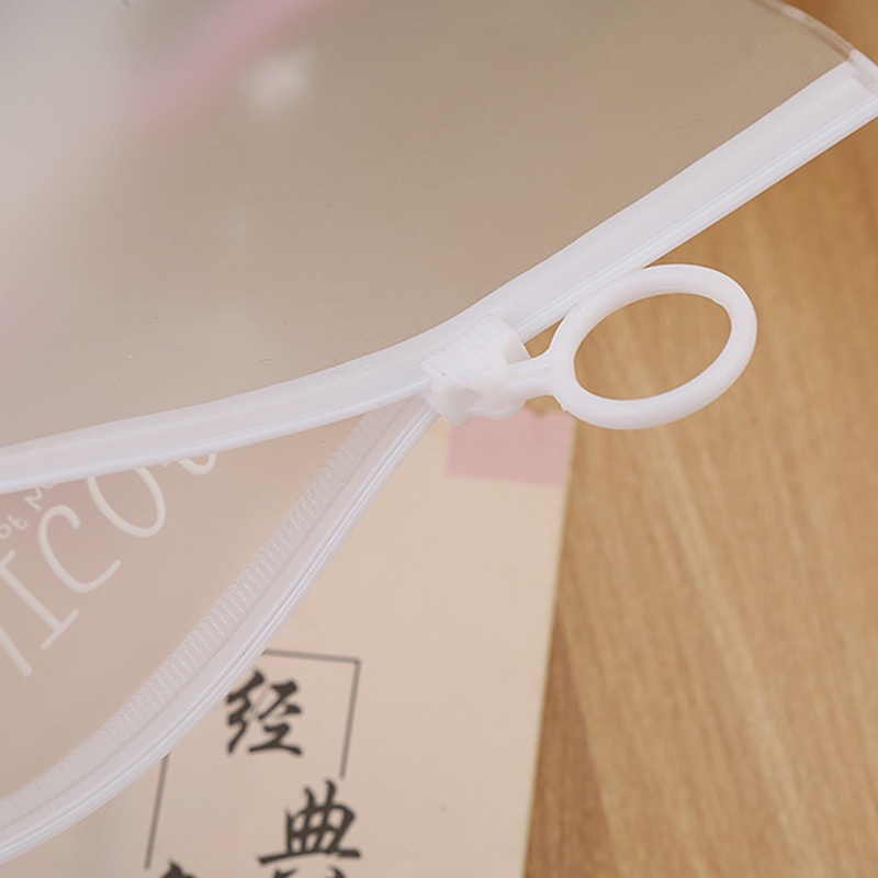 Túi Đựng Bút Bằng Poly Khóa Kéo Có Thể Tái Sử Dụng Cỡ A6 Cho Trường Học/Văn Phòng