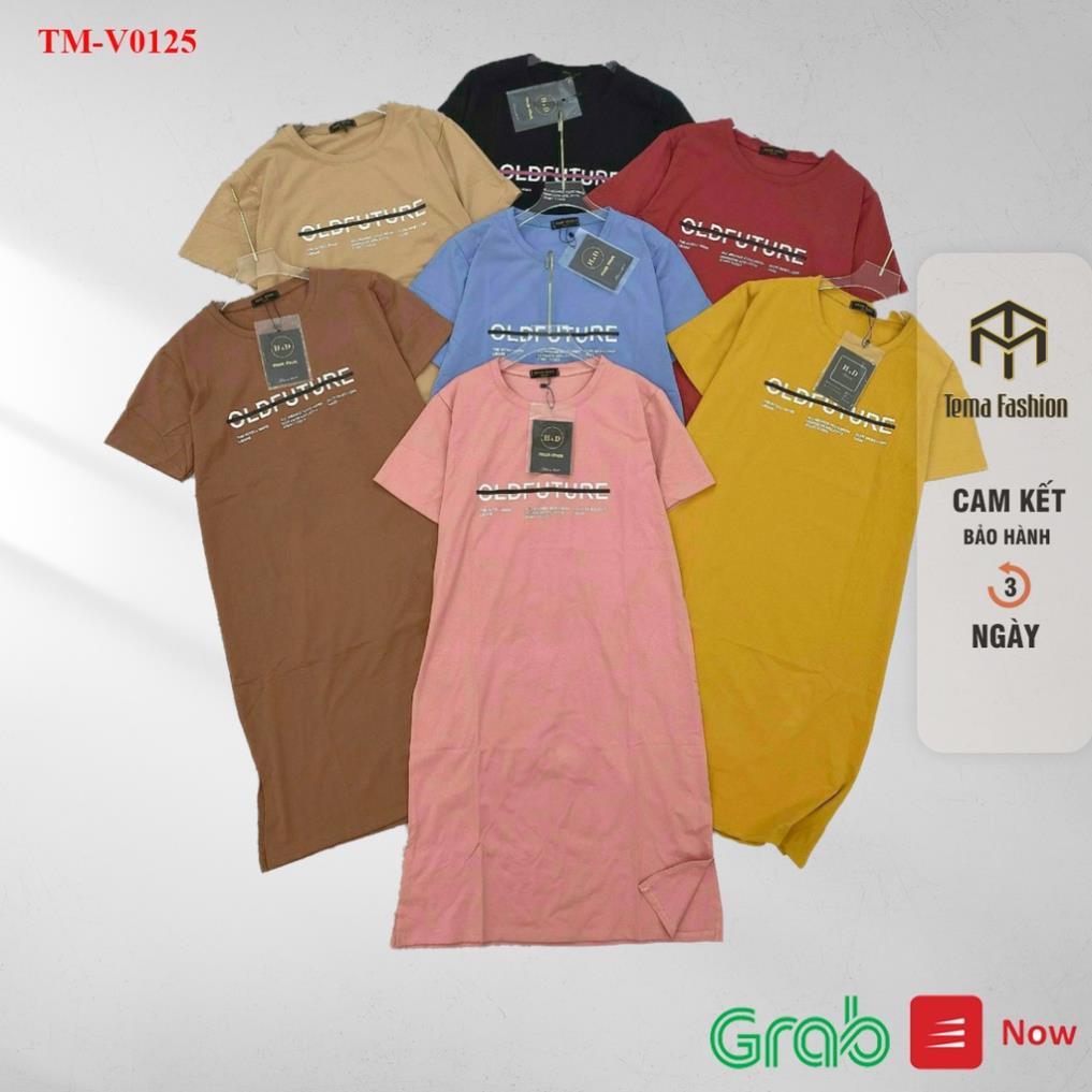 Váy bầu nữ PHƯƠNG THÚY VNXK - Đầm bầu thun suông chữ dáng dài cổ tròn ngắn tay chất cotton co giãn tốt siêu mát mịn