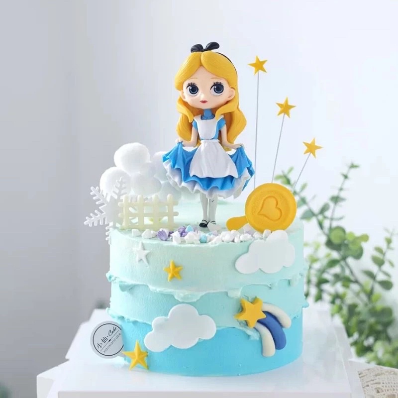 Công Chúa Alice Mắt To Phiên Bản Trang Trí Bánh