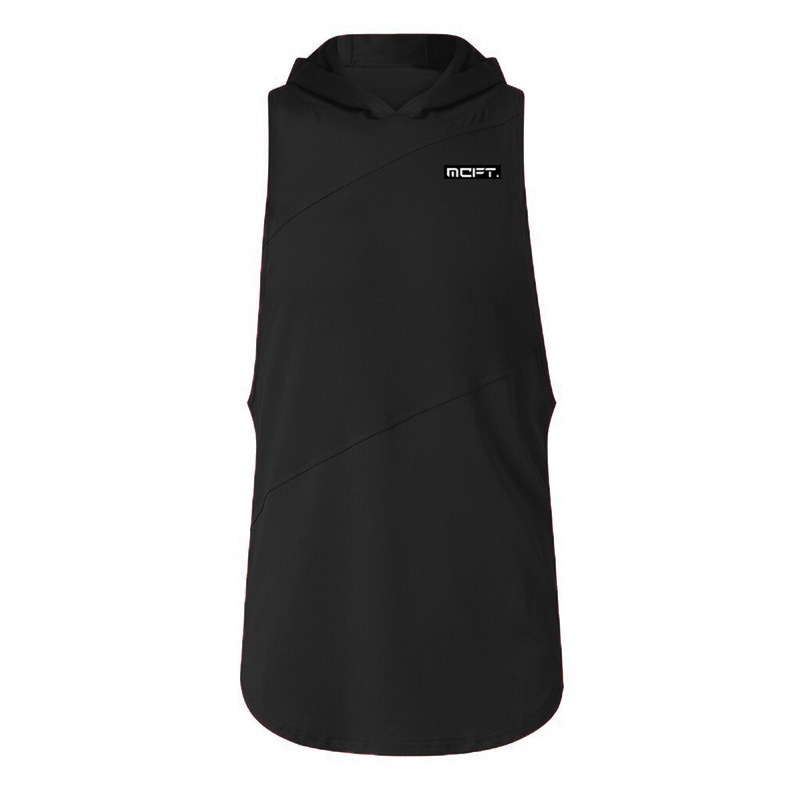 Áo Hoodie Không Tay Có Nón Trùm Đầu Thời Trang Mùa Hè Hàng Mới Dành Cho Nam Tập Gym