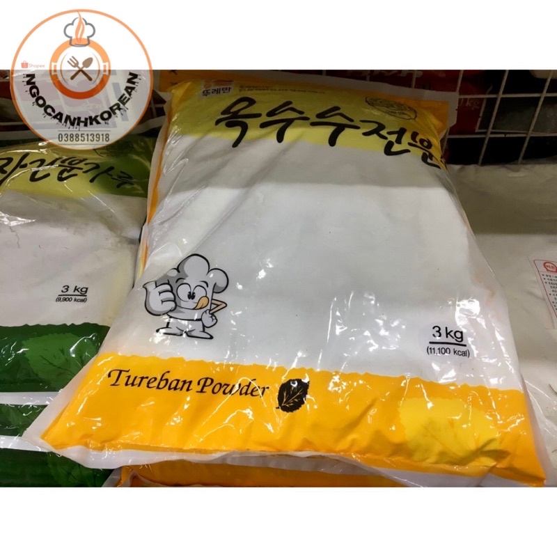 Bột Ngô/ Bắp Turban Hàn Quốc 3kg