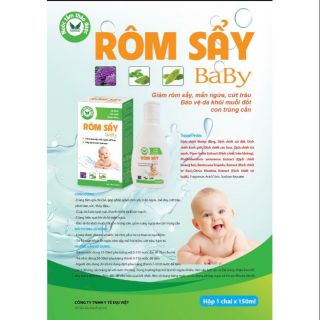 Nước tắm thảo dược Rôm sẩy baby giảm rôm sảy,mẩn ngứa,cứt trâu,giúp da bé tươi mát.
