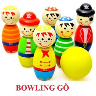 Đồ chơi Bowling gỗ nhiều màu sắc - Đồ chơi giải trí cho bé - Tọ Tọ Toys