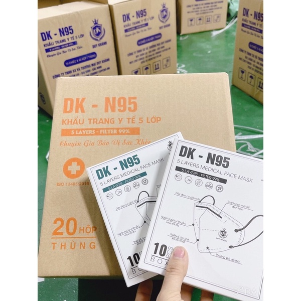 sỉ thùng 200 chiếc khẩu trang KN 95 Duy Khánh (20 hộp, mỗi hộp 10 chiếc)