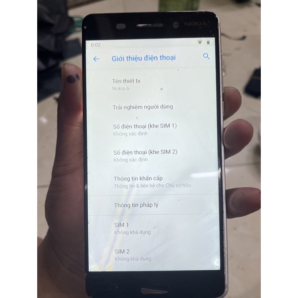 Xác điện thoại nokia 6 còn màn