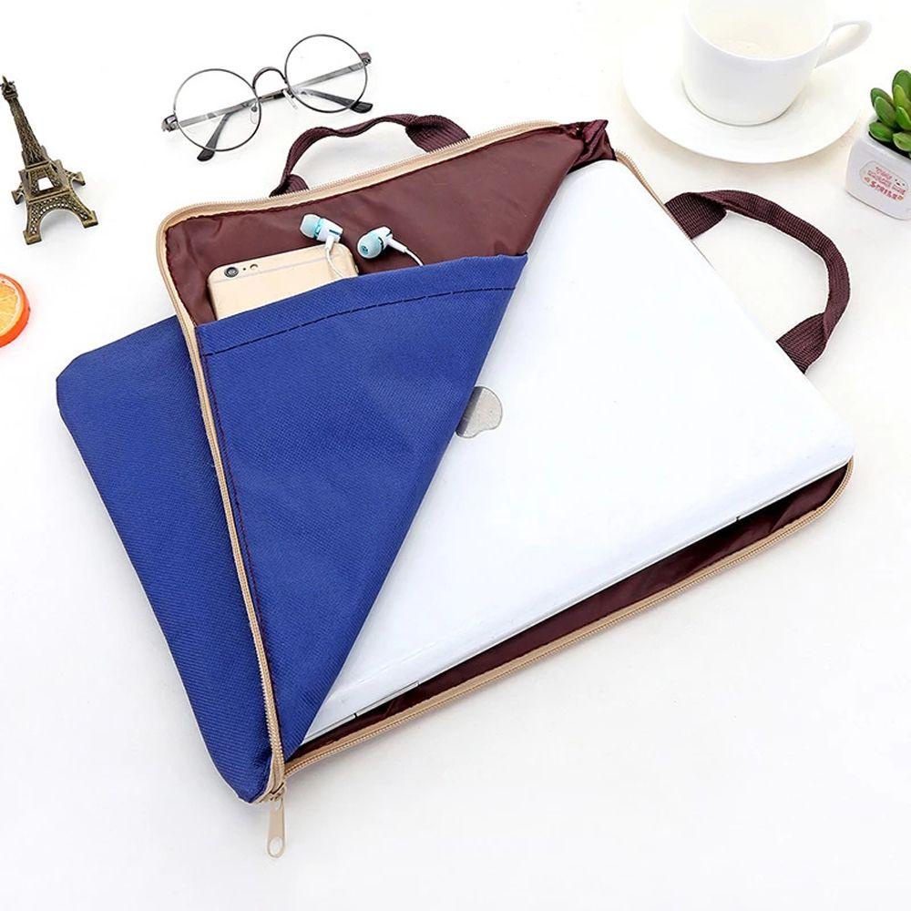 Túi Đựng Tài Liệu Khổ A4 Bằng Vải Canvas Có Khóa Kéo Tiện Dụng