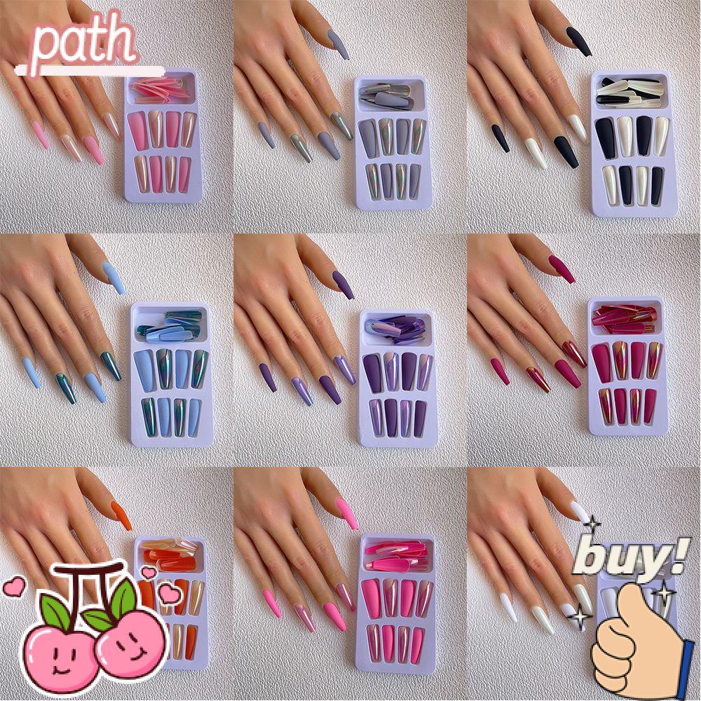PATH Ballerina Nail Long Ballerina Artificial Manicure Tool Coffin Fake Nails