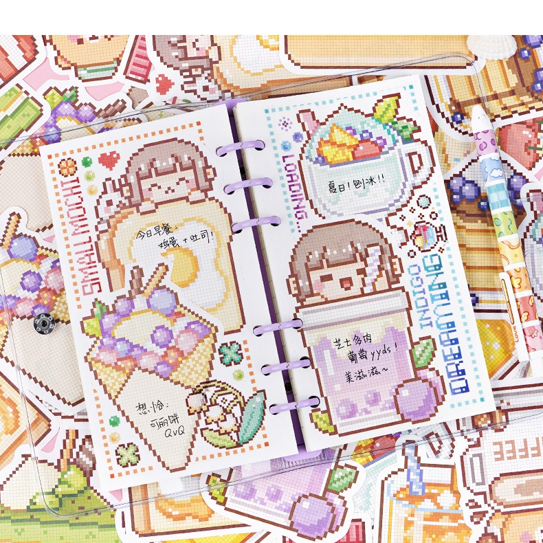 Giấy Ghi Chú Họa Tiết Người Ngoài Hành Tinh Hoạt Hình Dễ Thương Trang Trí Sổ Tay