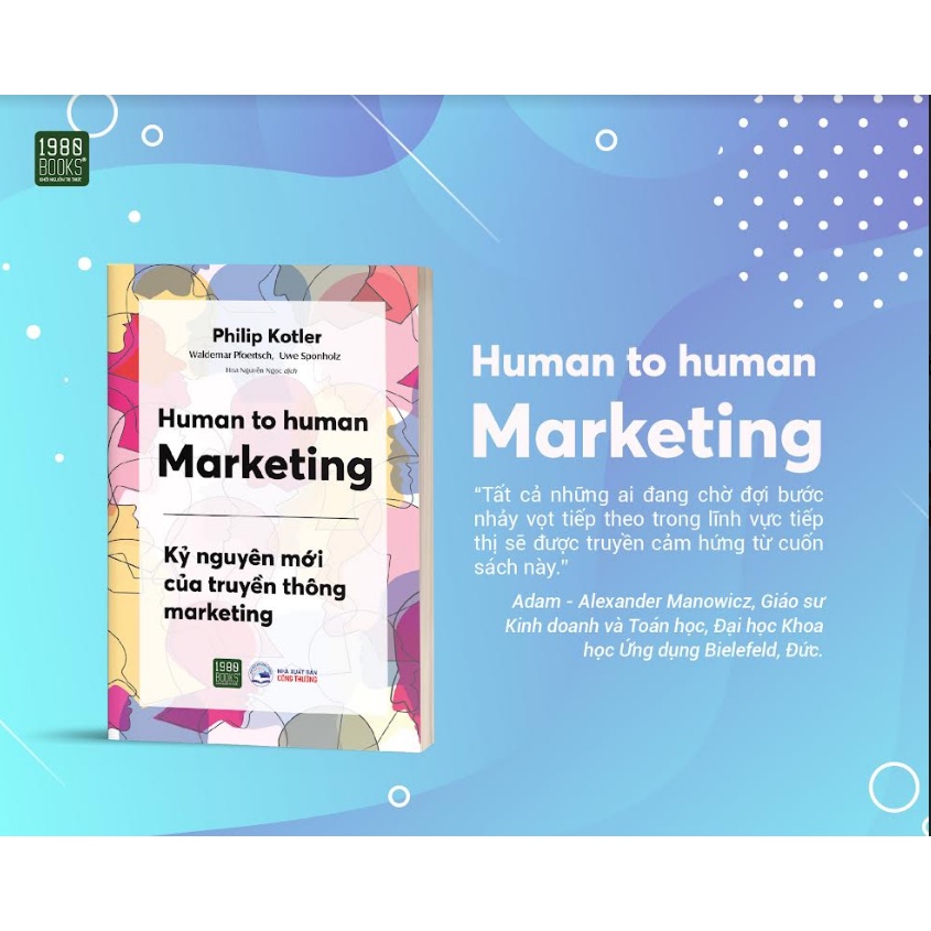 Sách - Human to Human Marketing - Philip Kotler &amp; Waldemar A. Pfoertsch, Uwe Sponholz