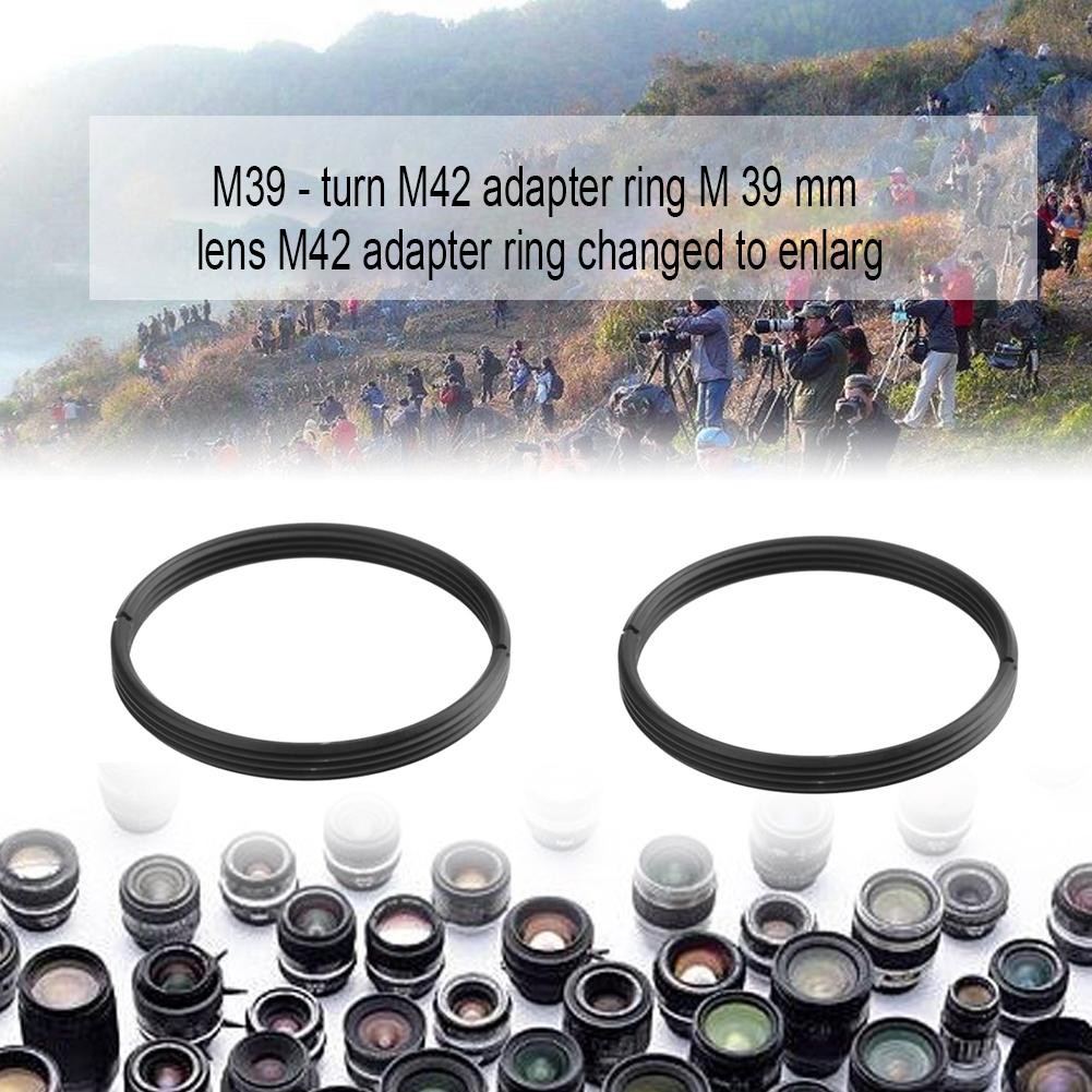 [tmys] High Precision Metal M39 to M42 Screw Lens Mount Adapter Step Up Ring