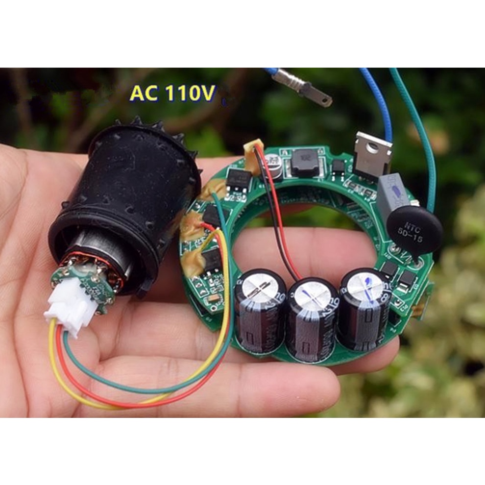 Động Cơ Không Chổi Than Mini AC110V Tốc Độ Cao Kèm Mô Tơ Máy Sấy Tóc