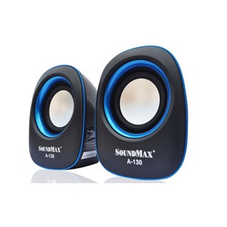 Loa máy tính SoundMax A-130 (Đen viền xanh)