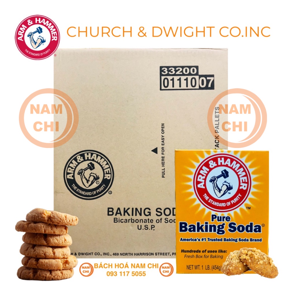 Baking Soda ARM &amp; HAMMER Mỹ 454g