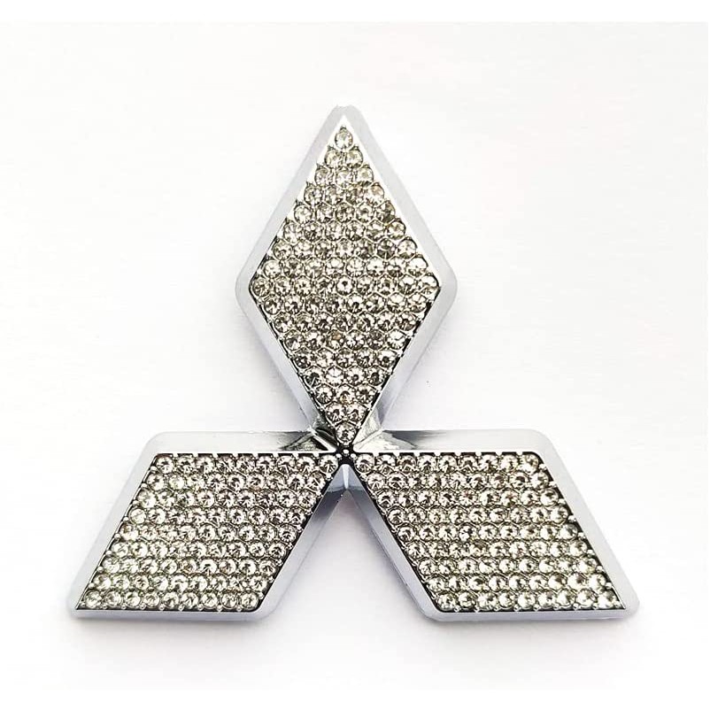 Miếng dán đính đá trang trí vô lăng xe hơi Mitsubishi